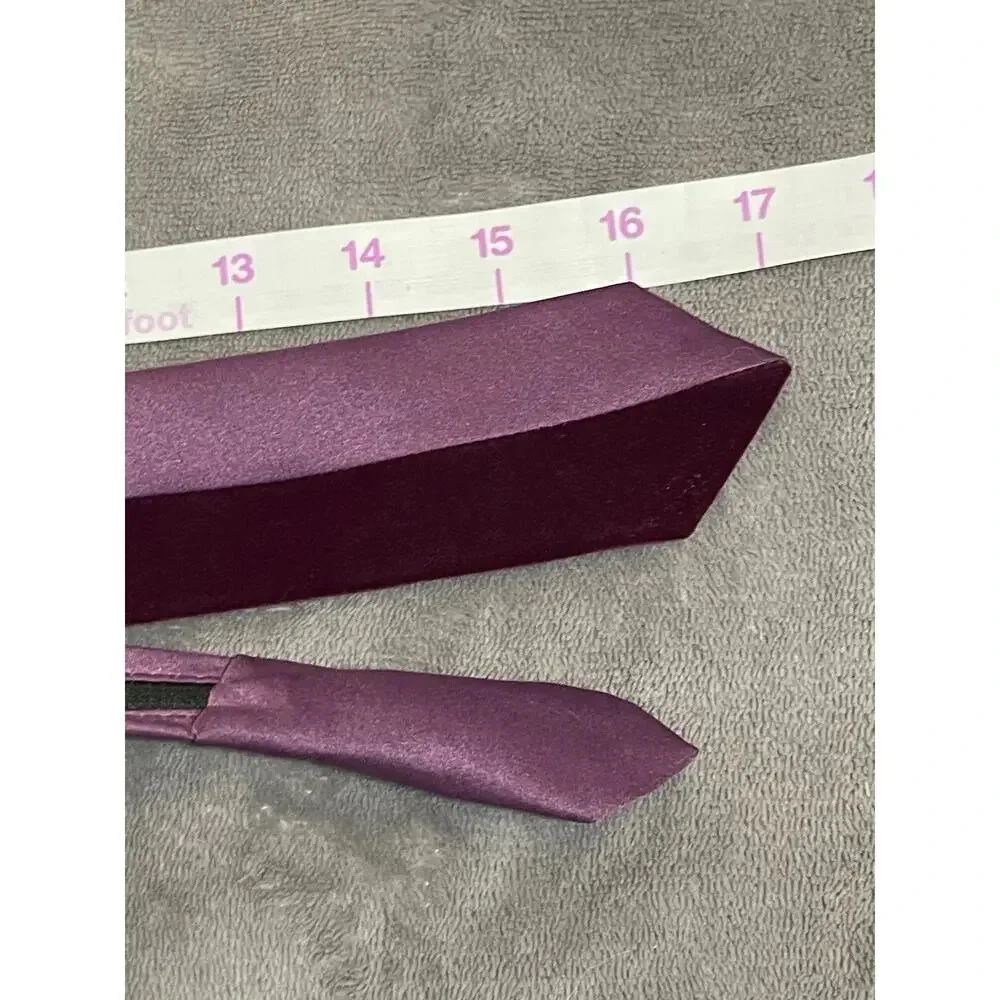 NWOT Argali Purple Velvet‎ Silk Kid Zip Tie Formal